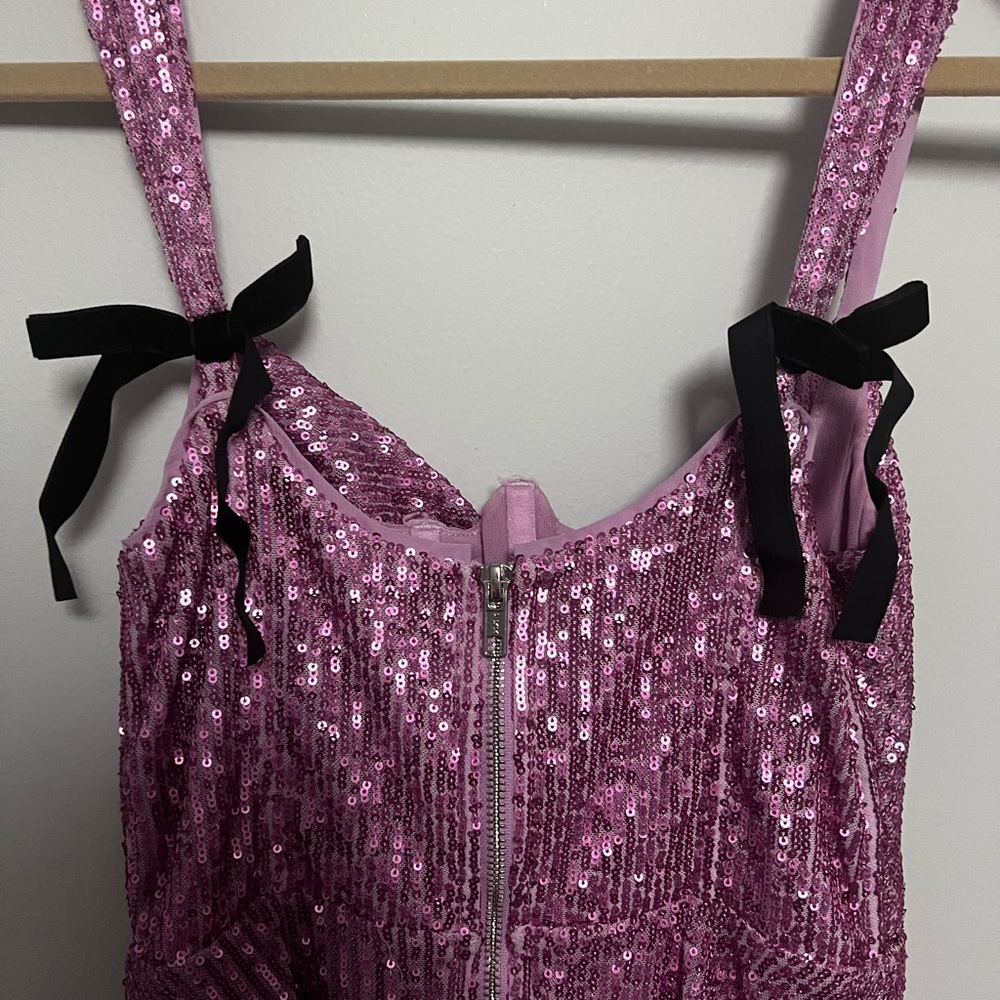 For Love And Lemons Pink Sequin Mini Dress - Picture 5 of 7